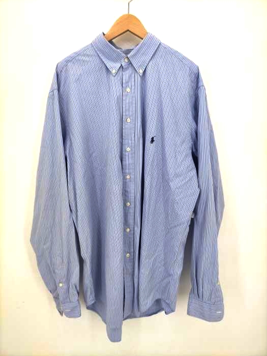 RALPH LAUREN(ラルフローレン) 90S ストライプオーバーサイズBDシャツ メンズ  XLT