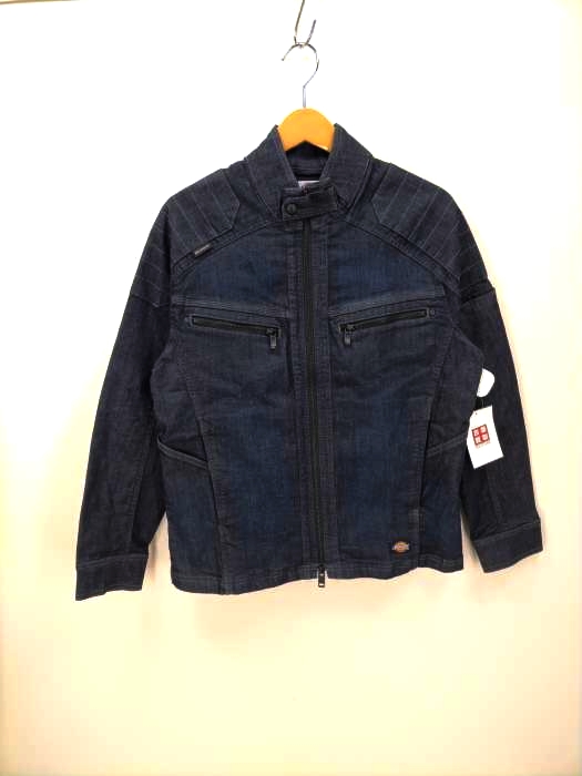 Dickies(ディッキーズ) ワンダーシェイプデニムジャケット デニムバイカージャケット メンズ JPN：L