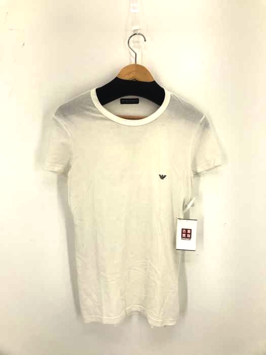 EMPORIO ARMANI(エンポリオアルマーニ) ロゴプリント ストレッチ S/S TEE メンズ import：M