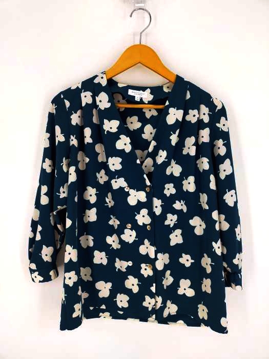 BEAUTY & YOUTH UNITED ARROWS(ビューティーアンドユースユナイテッドアローズ) レトロフラワーVネックブラウス レディース JPN：S