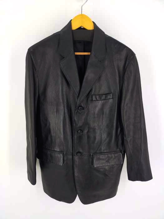 USED古着(ユーズドフルギ) {{LANBERTI}} LAMB LEATHER 3Bテーラードジャケット メンズ  38R