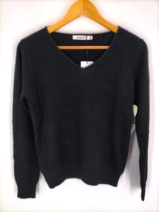 moussy(マウジー) COMFORT V NECK KNIT TOP レディース  FREE