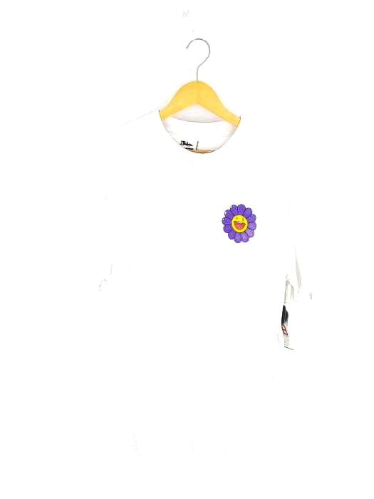 USED古着(ユーズドフルギ) KAIKAI KIKI J BALVIN TAKASHI MURAKMI フラワープリント Tシャツ / Song List Tee メンズ JPN：XXL