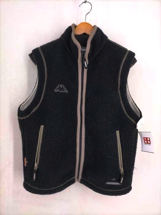 Kappa(カッパ) AEROTHERMO 胸刺繍 フリースベスト メンズ JPN：M