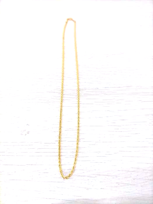 USED古着(ユーズドフルギ) K18 ロープチェーン ネックレス 50cm 2mm メンズ 表記無