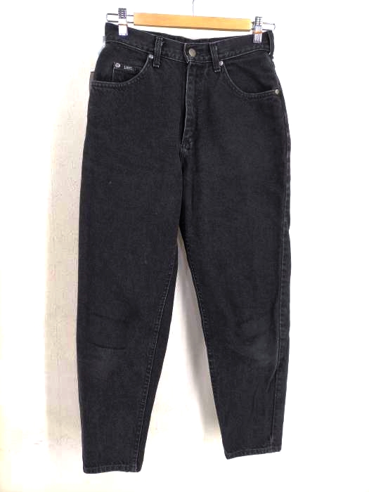 リー Lee 90s USA製 RELAXED RIDERS テーパードブラックジーンズ ブラックデニムパンツ レディース  6 PET.