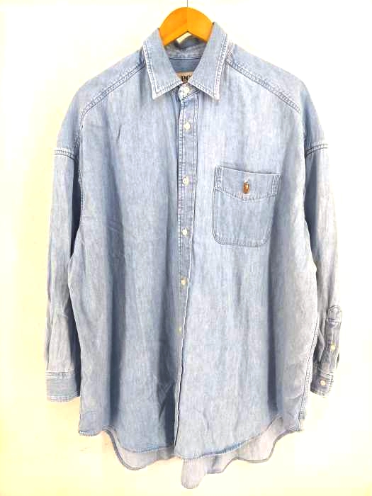 DENIM & SUPPLY RALPH LAUREN(デニムアンドサプライ ラルフローレン) ポニー刺繍オーバーサイズシャンブレーシャツ メンズ JPN：M