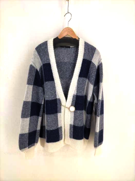 Mother Of Pearl(マザーオブパール) チェック柄 モヘア混カーディガン レディース ONE SIZE