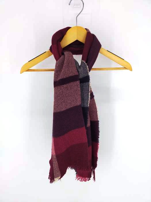 バーバリーブルーレーベル BURBERRY BLUE LABEL チェック柄 マフラー メンズ 表記無