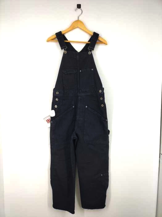 ザラ ZARA ブラックデニムオーバーオール レディース  USA XS