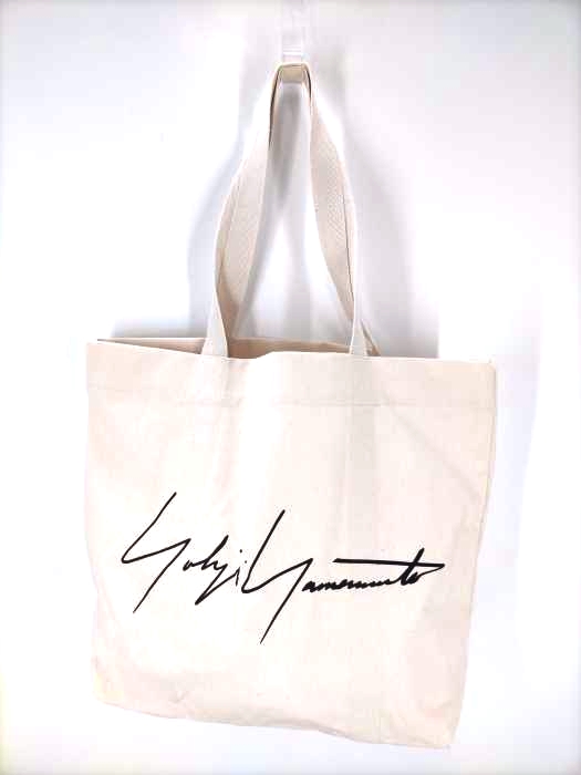 ヨウジヤマモト Yohji Yamamoto シグネチャーロゴ キャンバストートバッグ メンズ 表記無