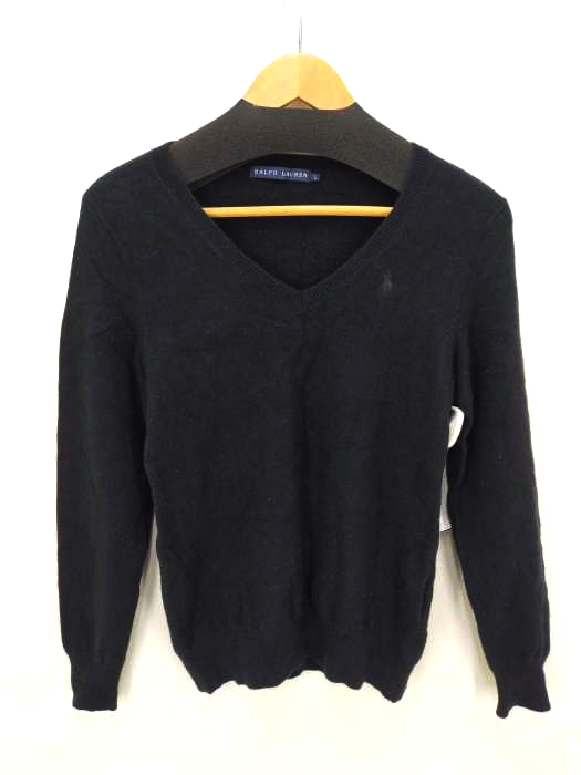 ラルフローレン RALPH LAUREN カシミヤ混Vネックニット レディース  L