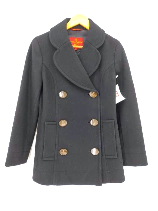 ヴィヴィアンウエストウッドレッドレーベル Vivienne Westwood RED LABEL ビックORBボタン ショートコート レディース US：0-2