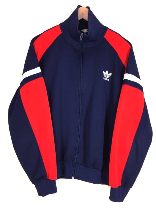 アディダス adidas 80s 万国旗タグ マルチカラージップアップトラックジャケット メンズ 表記無