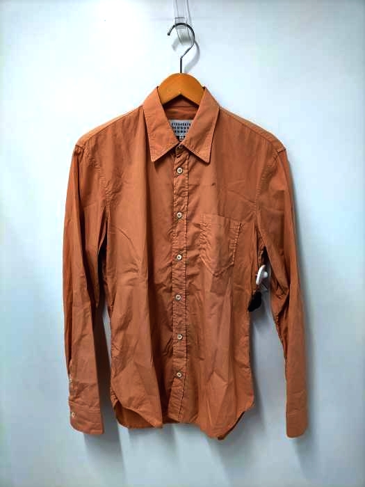 メゾンマルジェラ Maison Margiela 18SS ガーメントダイ コットンポプリン スリムシャツ メンズ FR：38