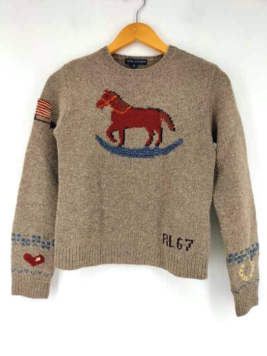 ラルフローレン RALPH LAUREN ポニークルーネックニット レディース  M