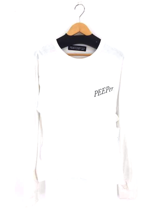 SLY(スライ) 20SS PEEP BIG SIZE L/S Tシャツ レディース FREE