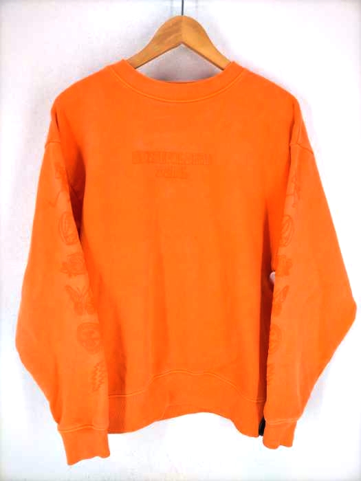 X-girl(エックスガール) 21AW PIGMENT DYED CREW SWEAT TOP レディース トップス スウェット・トレーナー