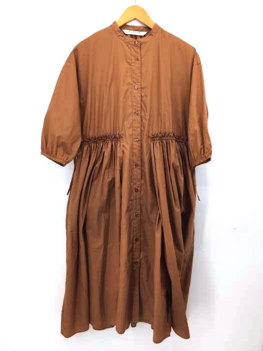 Ray BEAMS(レイビームス) 19AW バンドカラーギャザーワンピース レディース ONE SIZE