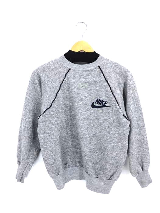 NIKE(ナイキ) USA製 紺タグ ロゴプリント ラグランスリーブ レディース import：M