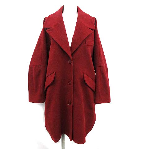 MM6 Maison Margiela(エムエムシックス メゾンマルジェラ) コクーンコート チェスターコート ビッグカラー ドルマンスリーブ アウター ミドル ロング ウール オーバーサイズ レディース  36（S）
