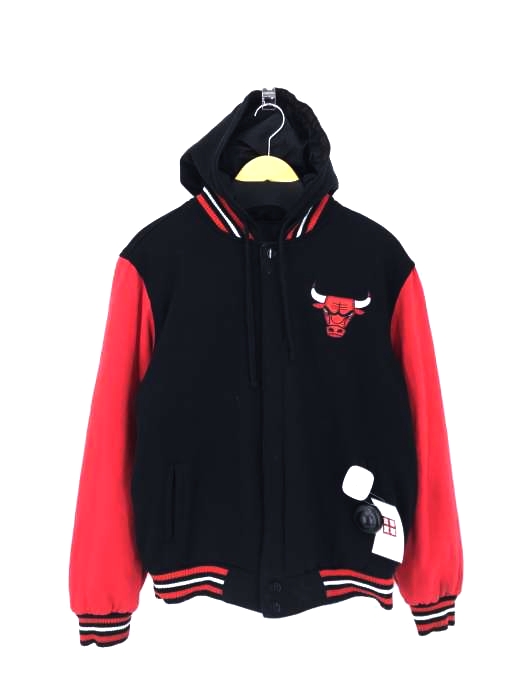 USED古着(ユーズドフルギ) NBA OF FICIAL MERCHANDISE リバーシブル フーデット スタジャン メンズ import：M
