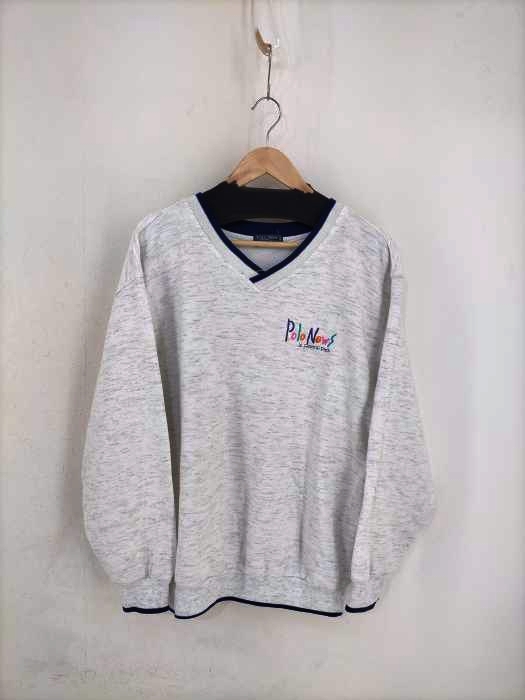 USED古着(ユーズドフルギ) POLO NEWS 刺繍スウェット メンズ JPN：M
