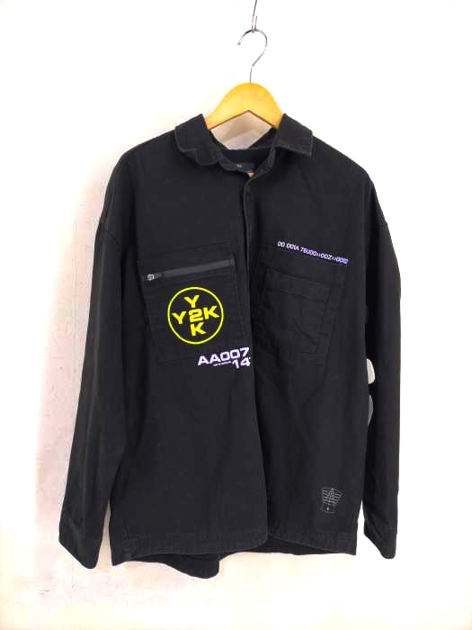 BERSHKA(ベルシュカ) Y2K シャツジャケット メンズ import：L