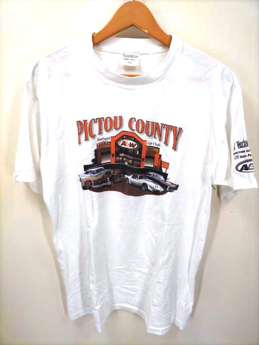 USED古着(ユーズドフルギ) STANFIELDS クルーネックプリントTシャツ メンズ  L