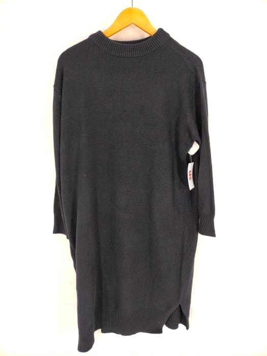 AZUL by moussy(アズールバイマウジー) SLIT KNIT LONG ONEPIECE レディース  S