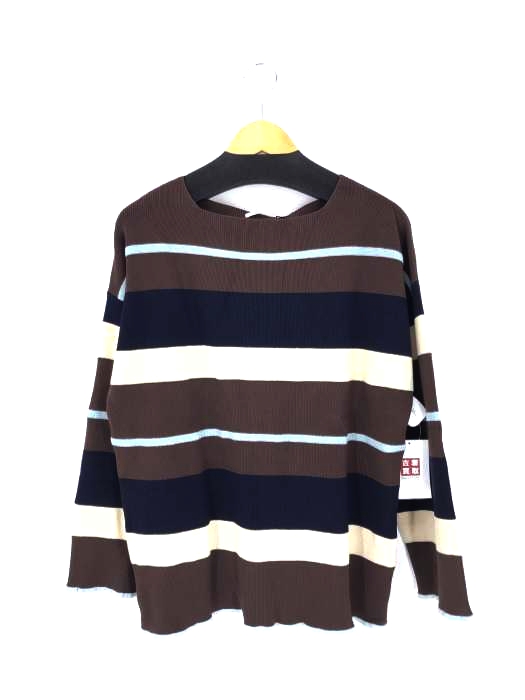 moussy(マウジー) MULTI BORDER KNIT TOP レディース  FREE