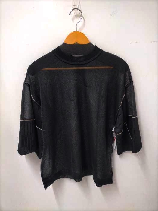 CLANE(クラネ) 21SS SEE-TFROUGH LINE KINT TOPS レディース 表記無
