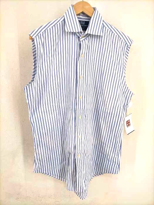 Polo by RALPH LAUREN(ポロバイラルフローレン) REGENT ノースリーブストライプシャツ メンズ  15.5
