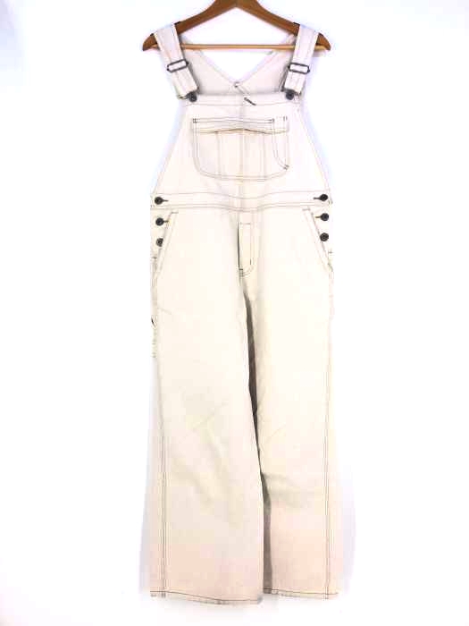 スローブイエナ SLOBE IENA LE DENIM Ecru BIGオーバーオール レディース  無