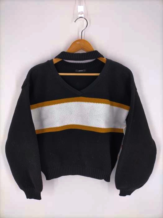 ムルーア MURUA 19AW バストラインニット レディース FREE