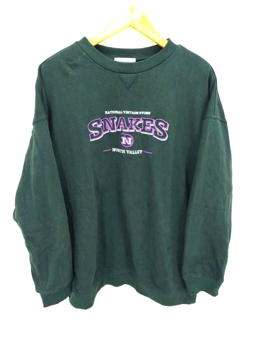 インターファクトリー INTER FACTORY SNAKES 刺繍ロゴスウェット メンズ  XL