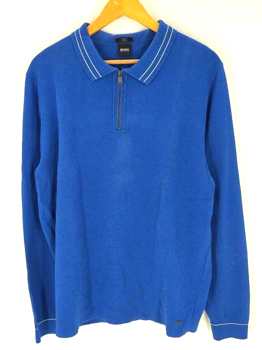ヒューゴボス HUGO BOSS SLIM FIT ハーフジップポロ メンズ import：XXL