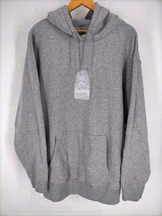 エックスガール X-girl 22AW SATIN PATCH SWEAT HOODIE レディース JPN：L