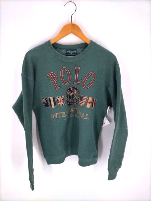 AMERICAN EAGLE OUTFITTERS(アメリカンイーグルアウトフィッターズ) 90s USA製 POLO プリントスウェット メンズ JPN：M