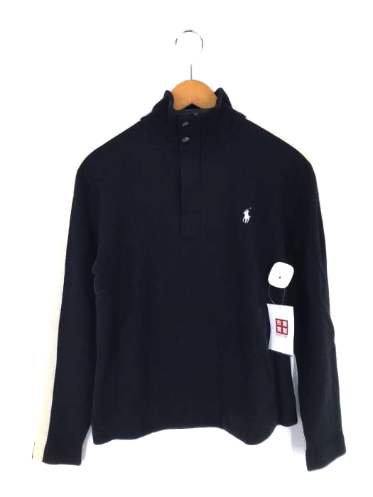 Polo by RALPH LAUREN(ポロバイラルフローレン) ワンポイント刺繍ハイネック ニットカットソー メンズ import：M