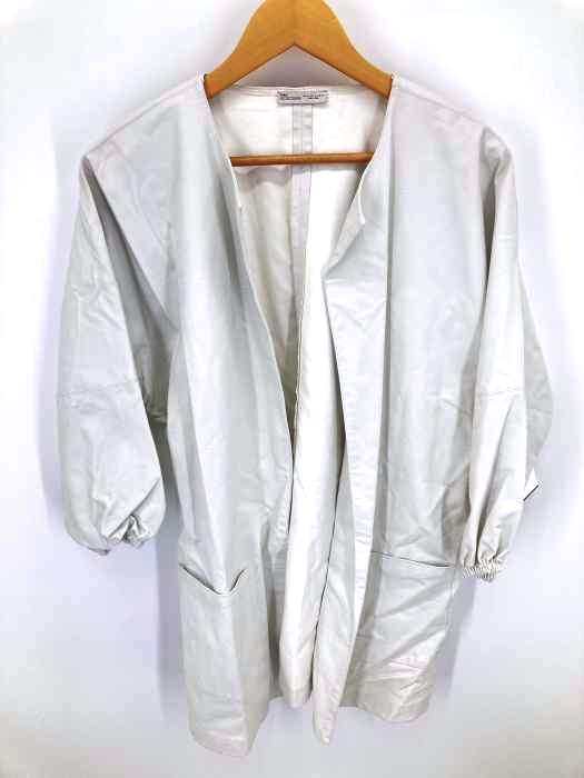 ZARA(ザラ) ノーカラーバルーンスリーブコート レディース import：M