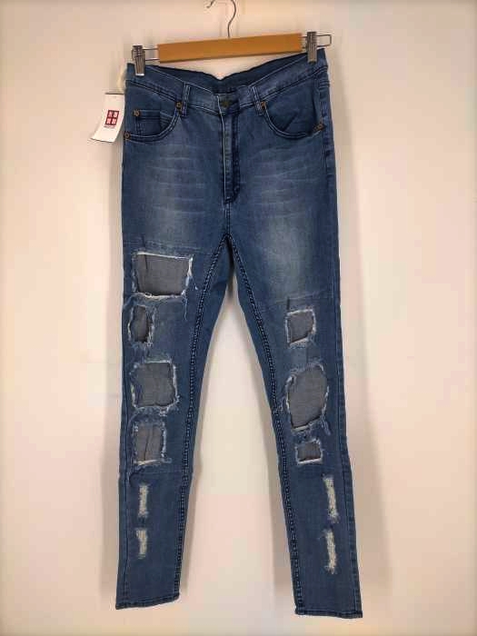 CHEAP MONDAY(チープマンデー) ダメージ加工ストレッチスキニーデニムパンツ レディース 表記無