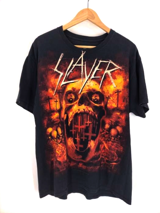 Hanes(ヘインズ) SLAYER World Painted Blood Concert Tour SHIRT バントTシャツ メンズ  L