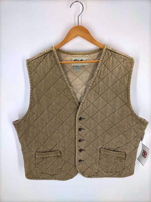 Eddie Bauer(エディーバウアー) 90S 白タグ タック地 キルティングベスト メンズ JPN：XL