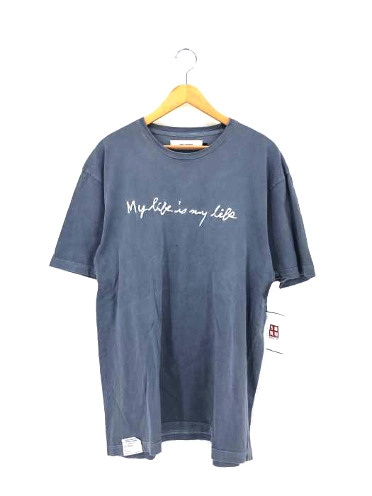 FORTY PERCENTS AGAINST RIGHTS(フォーティーパーセントアゲインストライツ) my life is my life フロント刺繍S/Sカットソー メンズ import：L