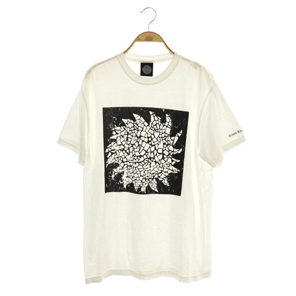 Silent Sound(サイレントサウンド) H BEAUTY&YOUTH取扱 SUN MOSAIC T-SHIRT Tシャツ 半袖 プリント M 白 ホワイト /MY ■OS メンズ メンズ  M