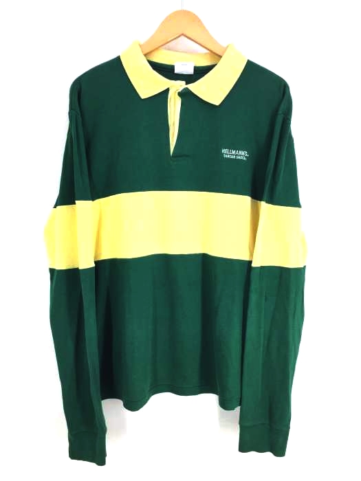ユーズドフルギ USED古着 ボーダー柄ラガーシャツ メンズ import：L