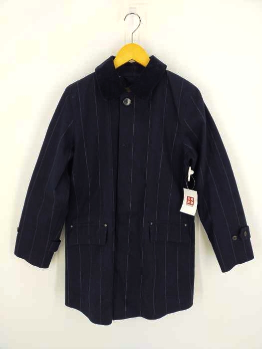 マッキントッシュ Mackintosh FOX BROTHERS ストライプ ゴム引き ステンカラーコート メンズ  40