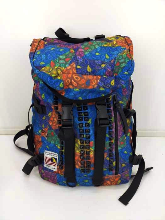 Gypsy Cloth マルチカラー ペイズリー スタッズ バックパック メンズ 表記無