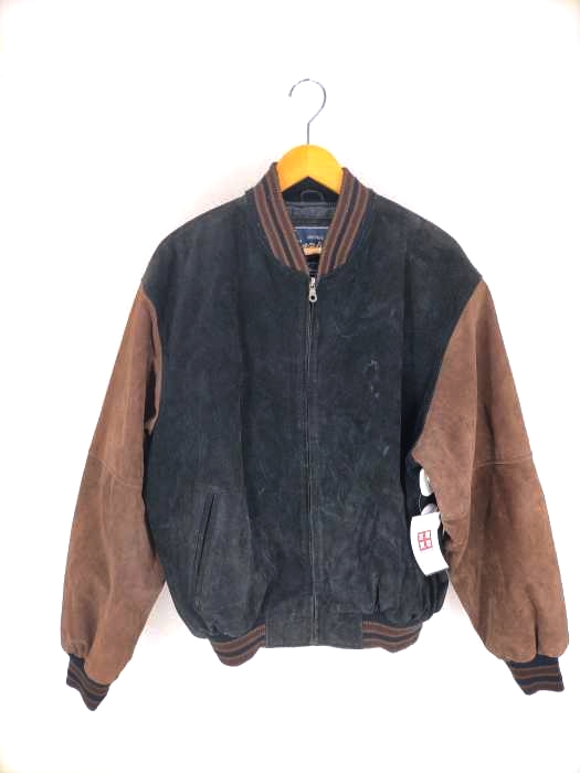 USED古着(ユーズドフルギ) VINTAGE VARSITY PRINCETON N.J エルボーパッチ レザージャケット メンズ  M